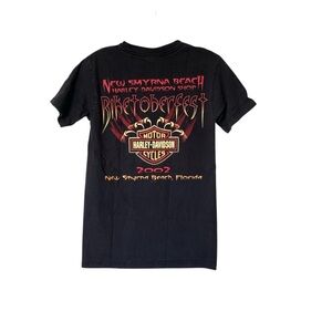 🌵2002 Harley-Davidson Biketoberfest New Smyrna Beach Graphic T-Shirt S🌵